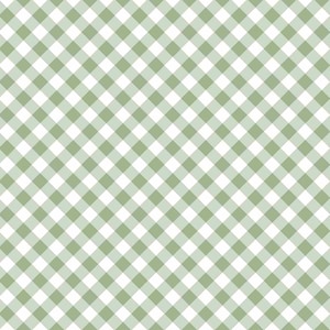 May include: A seamless gingham pattern in a soft green and white colour scheme. The design features a grid of intersecting lines creating squares. This classic pattern is suitable for a variety of uses, offering a timeless aesthetic.
