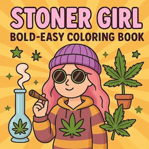 CoCo Wyo Stoner Girl – Söt målarbok | Avkopplande utskrivbar PDF | Rolig digital aktivitet för barn och vuxna | 314 sidor direktnedladdning