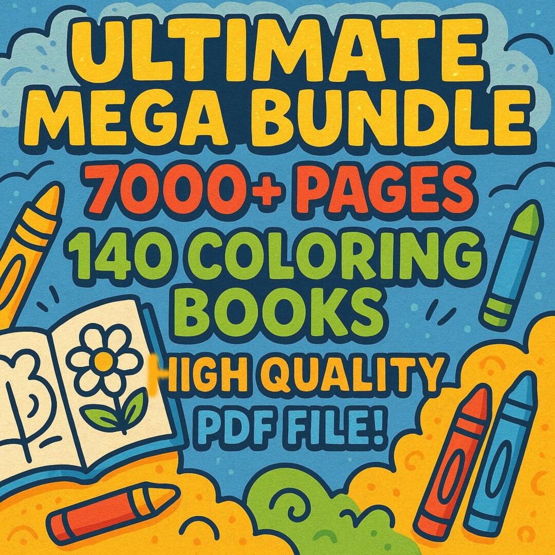 7000+ Mega BUNDLE Coloring Pages, Coloring Pages Bundle, Girl Moments ...