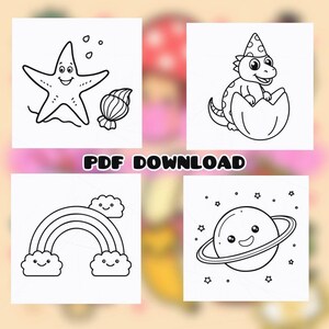 CoCo Wyo Stress Relief Coloring Book PDF – 207 Printable Pages for Kids & Adults, Instant Digital Download, Bold and Easy Coloring Book image 2