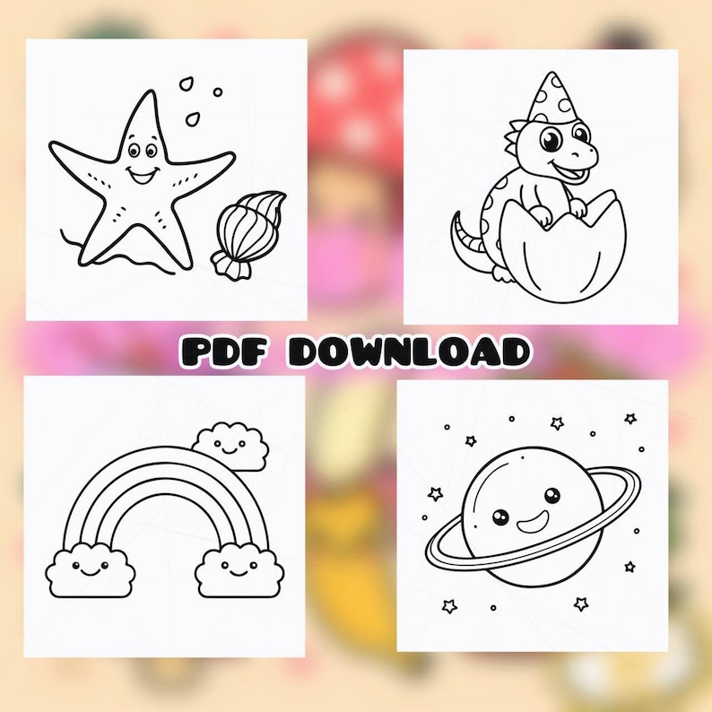 CoCo Wyo Stress Relief Coloring Book PDF – 207 Printable Pages for Kids & Adults, Instant Digital Download, Bold and Easy Coloring Book image 2