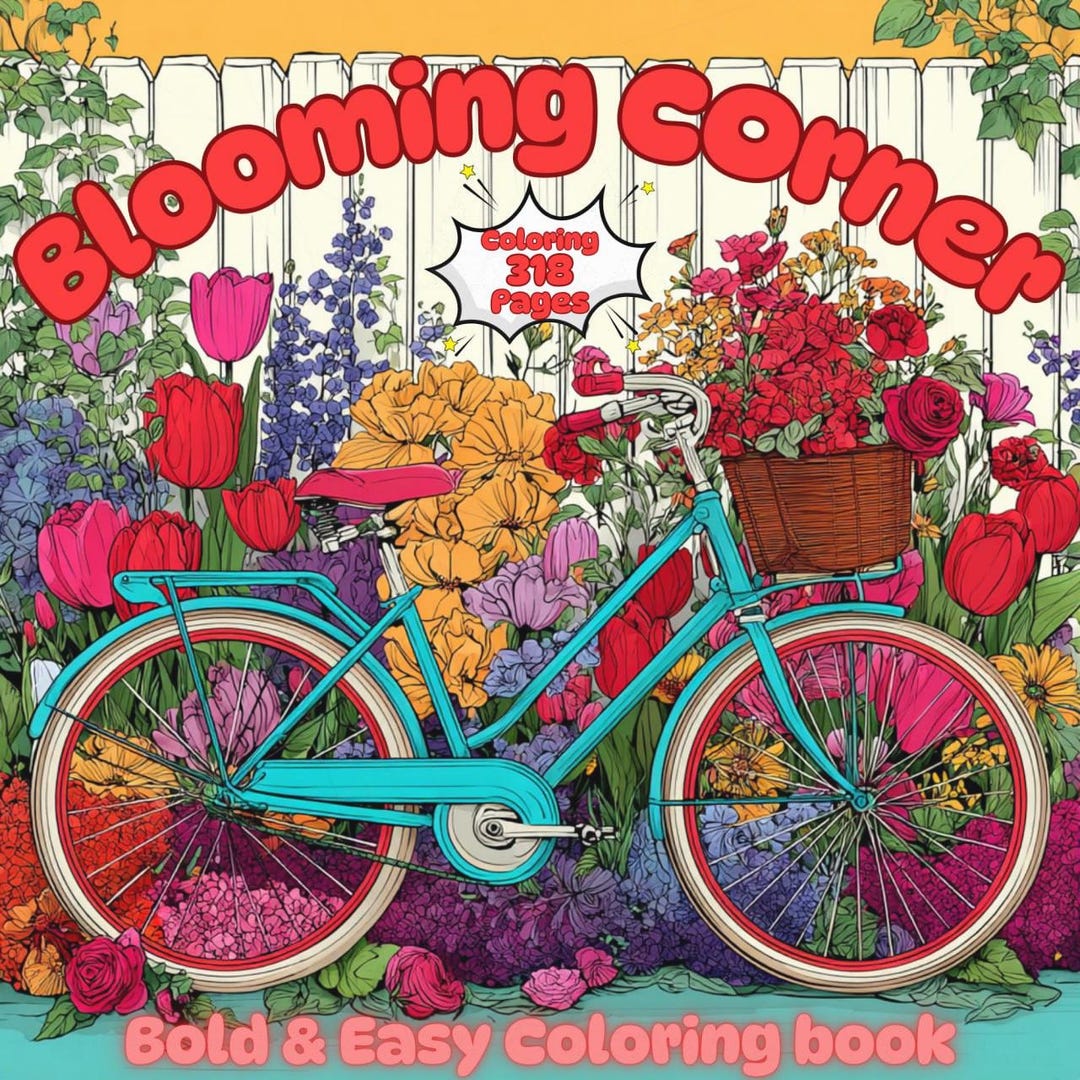 Coco Wyo Blooming Corner Coloring Book PDF – 318 Printable Pages for ...