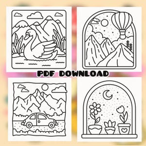 CoCo Wyo Stress Relief Coloring Book PDF – 207 Printable Pages for Kids & Adults, Instant Digital Download, Bold and Easy Coloring Book image 5