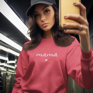 Custom Embroidered Mama Sweatshirt Kids Names On Sleeve, Personalized Granny Hoodie, Nana Gigi Mimi Clothing, Grandma Mothers Day Gifts