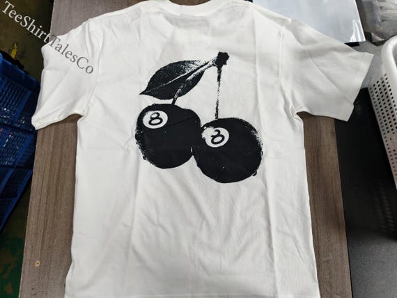トップス STUSSY 24SS CHERRIES TEE cherry 8ball Cherries Tee – White | Tees | Stüssy