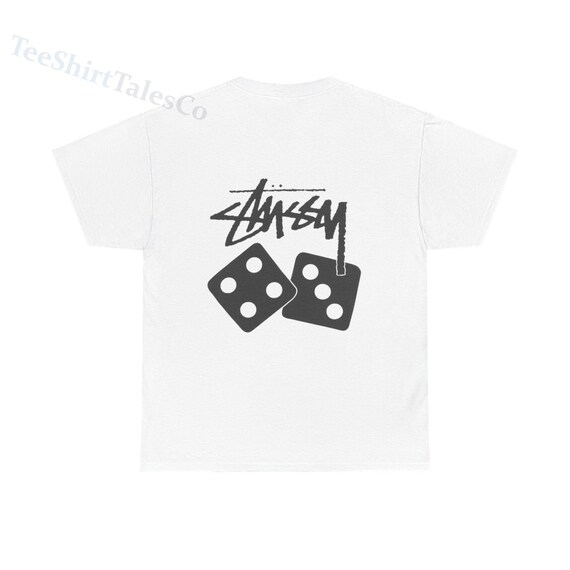 Stussy Dice T White' - Etsy Stussy Dice T White' - Etsy