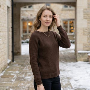 Light Raglan Sweater Knitting Pattern PDF, Top Down Knit Pullover, Everyday Crew Neck Jumper, Long Sleeve Sweater