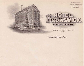 1900s Hotel Letterhead Stationary Sheets-Blank-New Old Stock