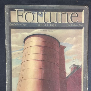 FORTUNE Magazine Cover Art, April, 1939 Silo