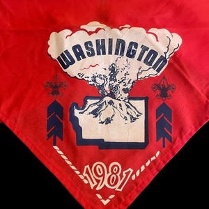 Boy Scout Neckerchiefs From Washington State & National Jamboree 1981