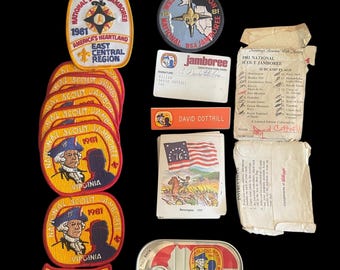 1981 US Boy Scout Jamborer Souvenirs Patches & More