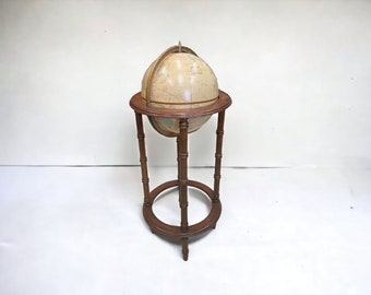 For Portland Oregon Delivery Only: Cram's Imperial World Globe on Powell Wooden Stand