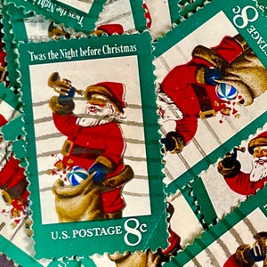 Santa Bugles Christmas In ‘Twas The NightBefore Christmas’ 8 Cent Stamps