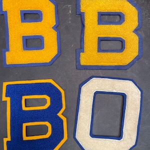 1980s School Letter Patches - Orient Middle School & Sam Barlow High - Gresham Oregon