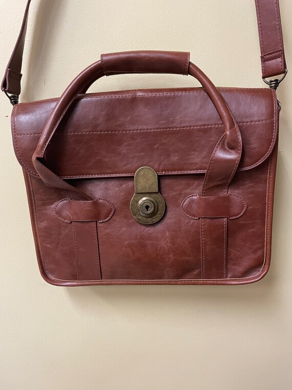 Vintage leather satchel Gem