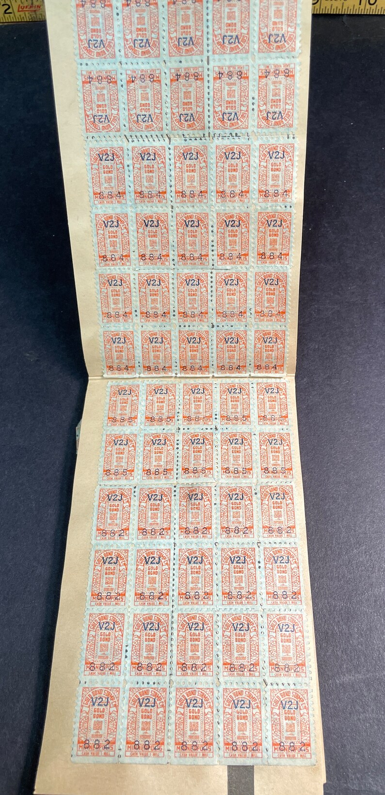 Gold Bond Saver Stamp Book With Stamps Etsy