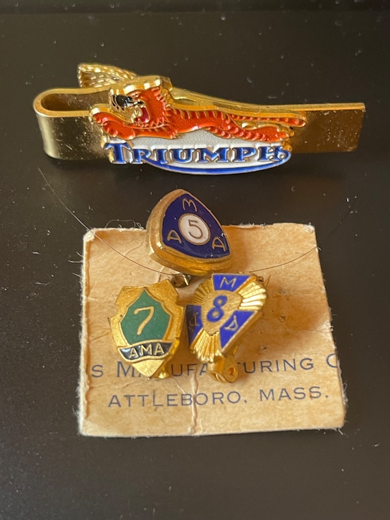 1960s American Motorcycle Association Member Pins 