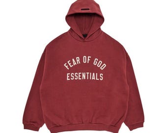 Essentials Crimson Red Hoodie