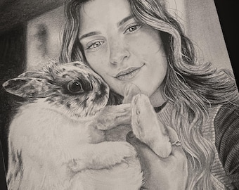 Portrait personnalisée fait main - Une illustration unique à votre image