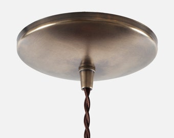 Dome Ceiling Canopy Kit Raw Brass Pendant Light Conversion Etsy