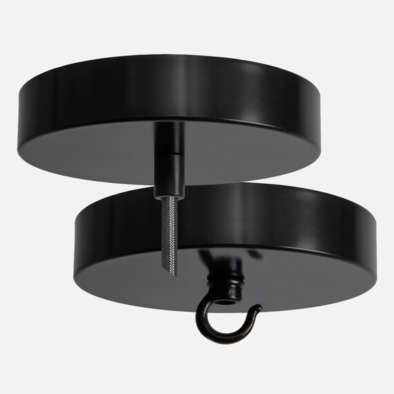 Matte Black Pendant Canopy Ceiling Light Plate Light Mounting Plate Hanging Light Ceiling Cover Chandelier Ceiling Canopy Kit With Hook