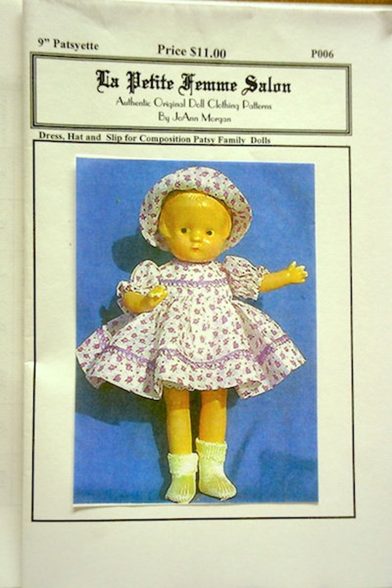Sewing Pattern for 14 vintage Patsy and other similar sized dolls.