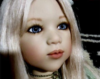 Himstedt doll HIMMELSCHESSEL WITH Klein doll Non fading glass eyes
