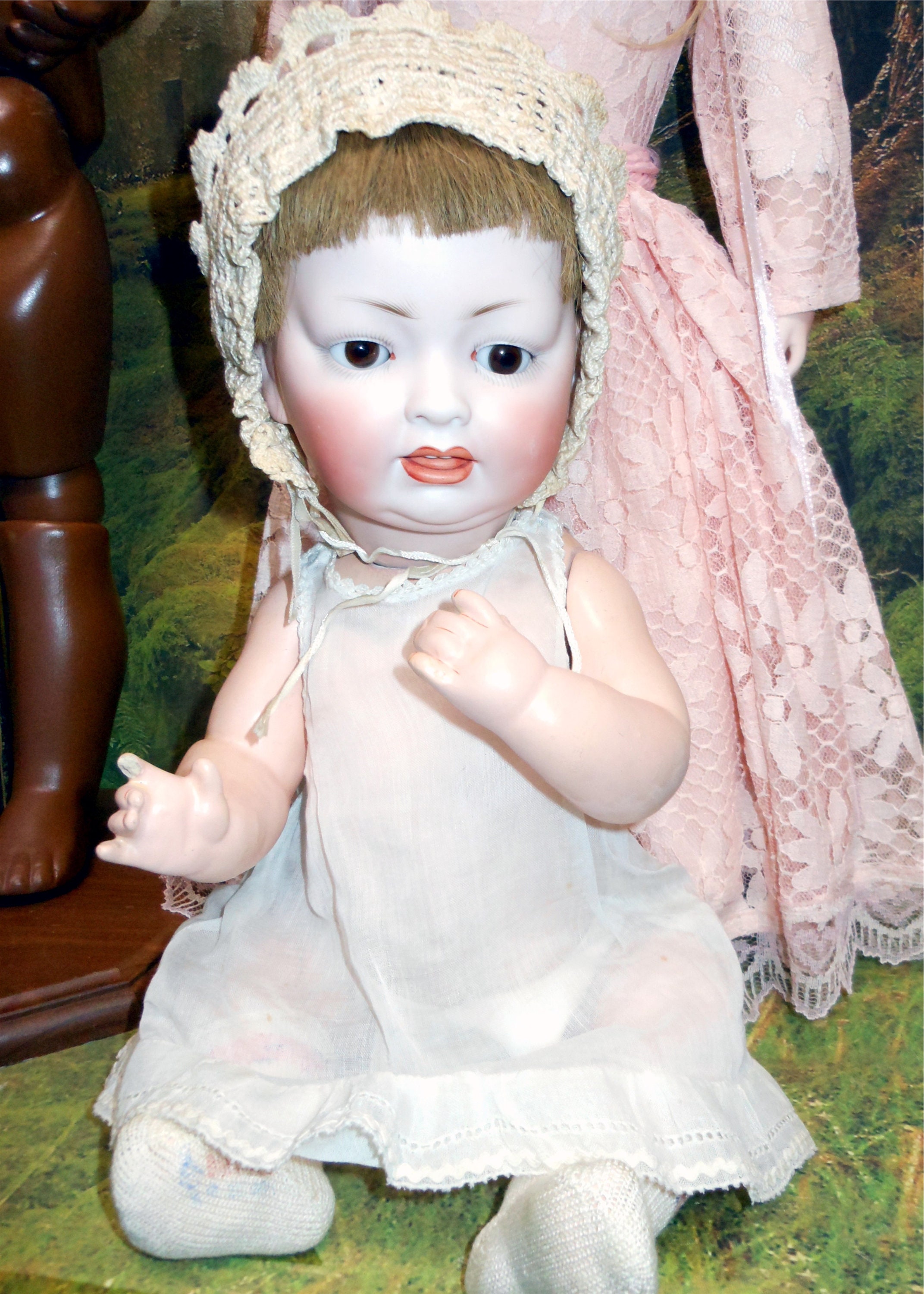 PERRUQUE WIG MOHAIR JOSEPHINE BLOND POUR POUPEES DOLL WIG 10-11 FOR BLYTHE MEADOWDOLLS MAE MASHA