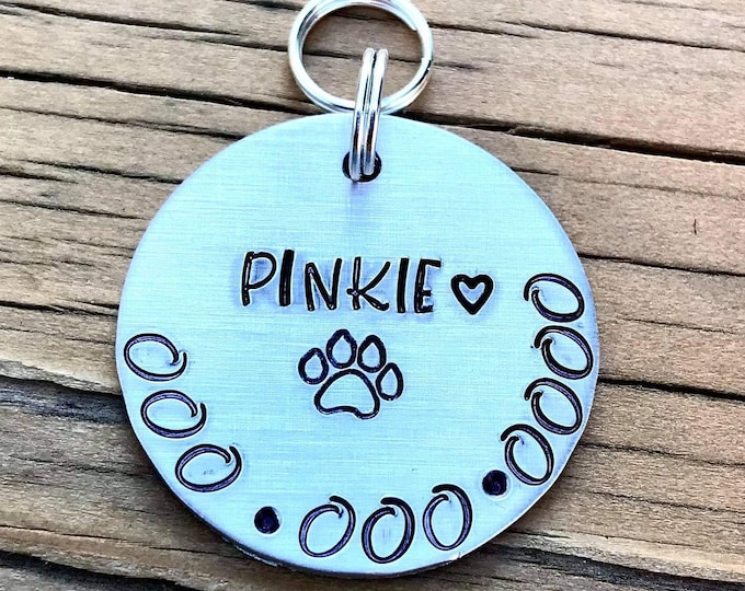 King Charles Cavalier Metal Stamped Medium Dog Spoiled Cav Small Dog Tag Steel Tag Light Weight tag Pet Tag Spoiled