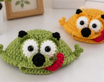 Patrón de posavasos de perro a crochet / Posavasos de amigurumi (descarga en PDF)