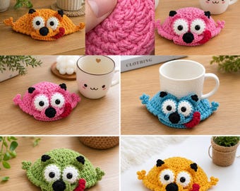 Häkelanleitung für Untersetzer | Hunde-Untersetzer, Amigurumi-Tassenuntersetzer (PDF-Download)