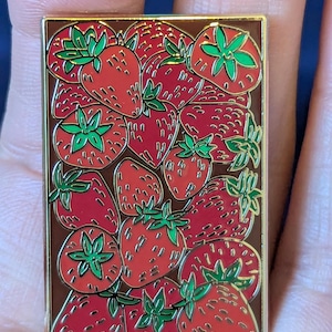 Strawberry Pickings Pin