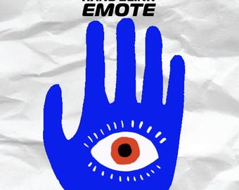 ANIMATED Hand Winking Eye • Emote • Instant Download