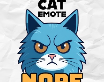 Nope Cat • Emote • Instant Download