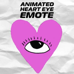 ANIMATED Heart Eye • Emote • Instant Download