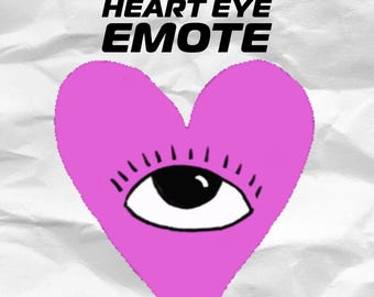 ANIMATED Heart Eye • Emote • Instant Download