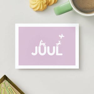 Customizable minimalist birth announcement