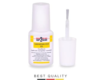 Extra Strong Nail Glue GEL 10g with Brush – Press On Nails, Nail Tips & Nail Art | Top2Glue Nagelkleber mit Pinsel