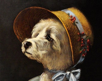 Impressão artística de Orgulho e Preconceito de Westie Dog