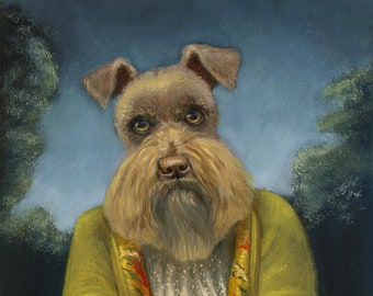 Schnauzer Kunstdruck