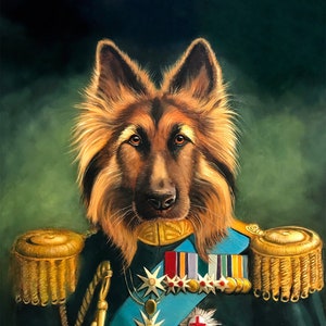 German Shepard Art Print