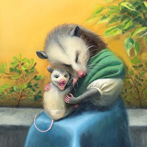 Opossums Art Print - Madonna & Child