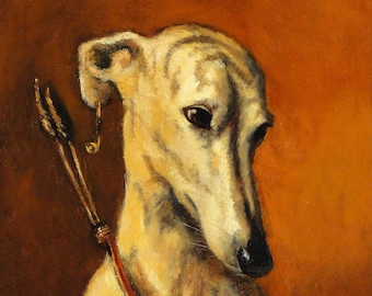 Greyhound Art Print - Huntress