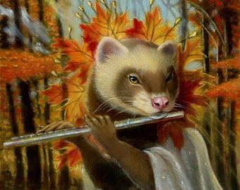 Ferret Art Print - Fable