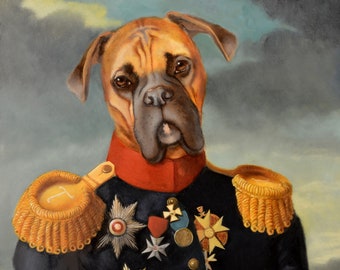 Impressão artística de Boxer - Tanque Geral