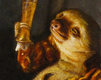 Sloth Beer Art Print - Benennung des Gebräus