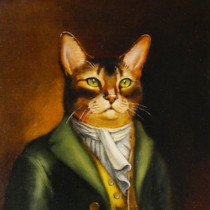 Abyssinian Cat Art Print - Mr Knightly