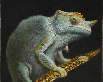 Chameleon Warrior Art Print - Scion
