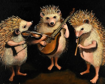 Impressão artística de Ouriços - Irmãos Hoggens