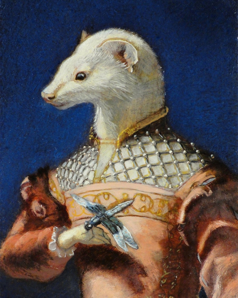 Ferret Art Print Eleonora image 1